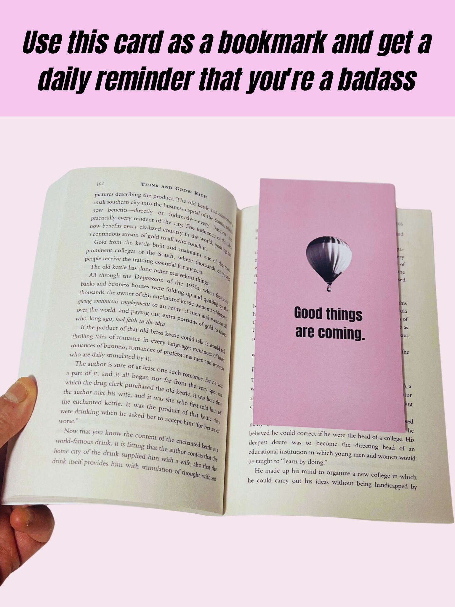Bad B*tch Energy Affirmation Card Set (with Clips, wooden stand & jute twine)