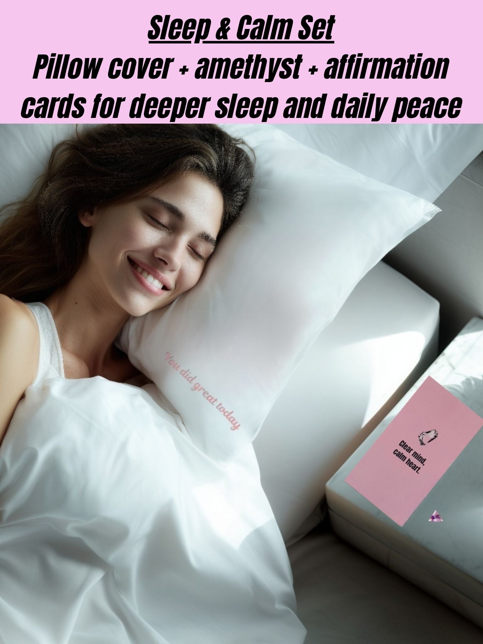 You Did Great Today* Luxury Sleep & Amethyst Affirmation Set