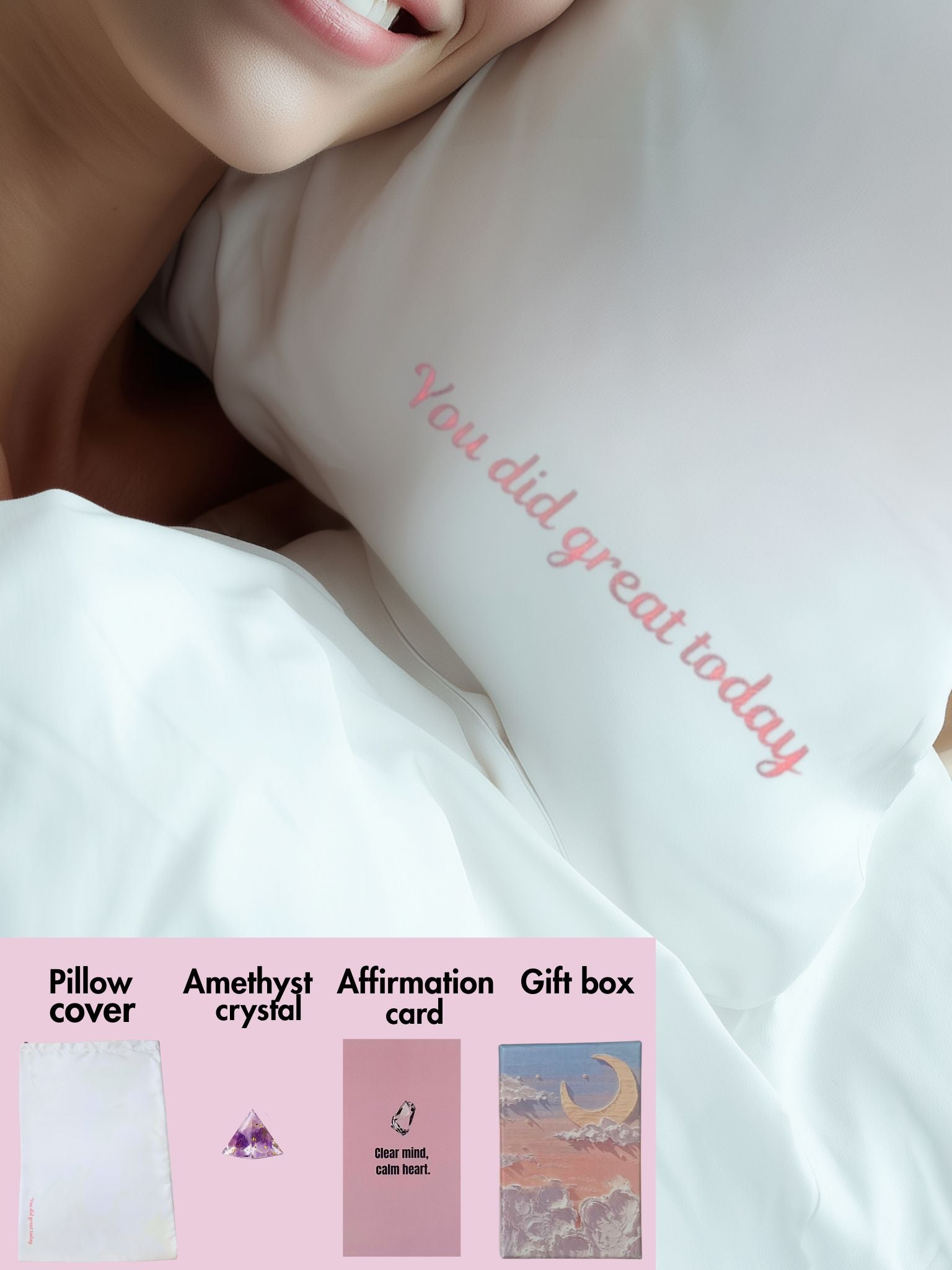 You Did Great Today* Luxury Sleep & Amethyst Affirmation Set
